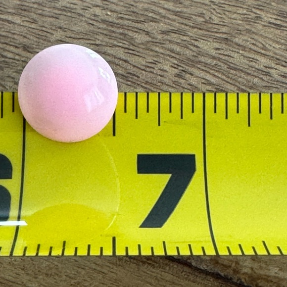 Candy Dot Stud Round Earrings Pink - Picture 6 of 7